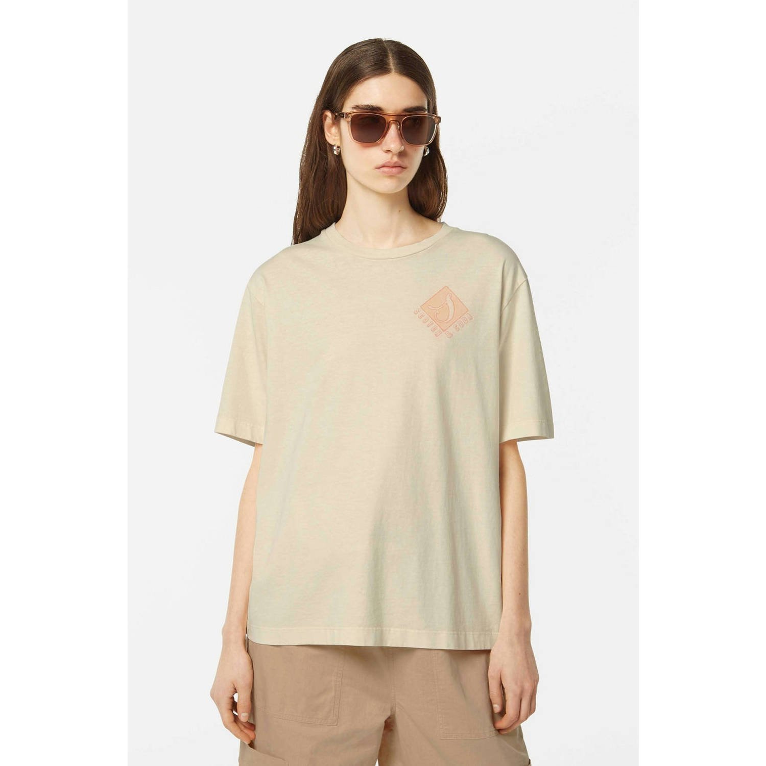 Scotch & Soda T-shirt ecru