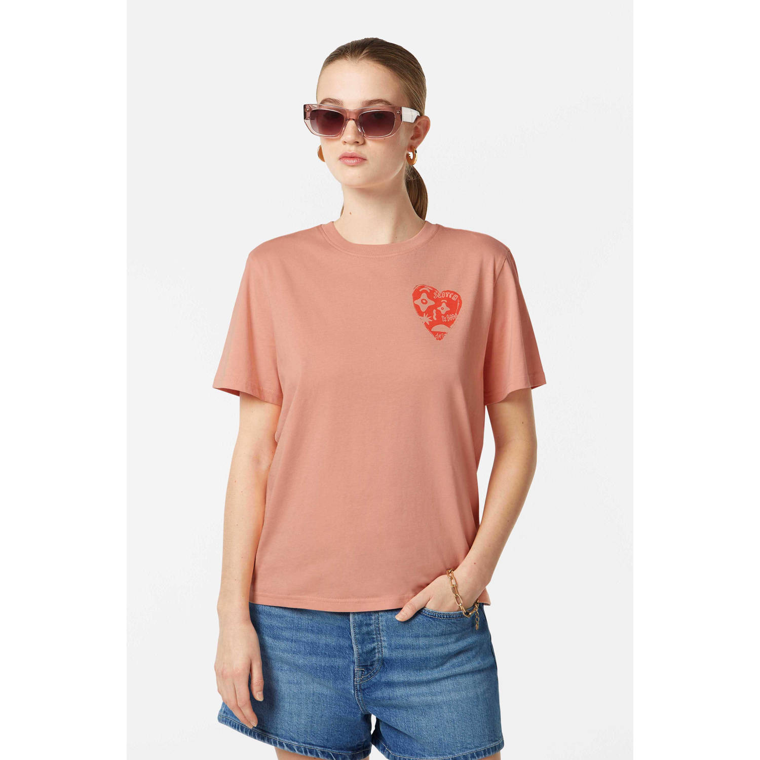 Scotch & Soda Chest Artwork Shirt Dames
