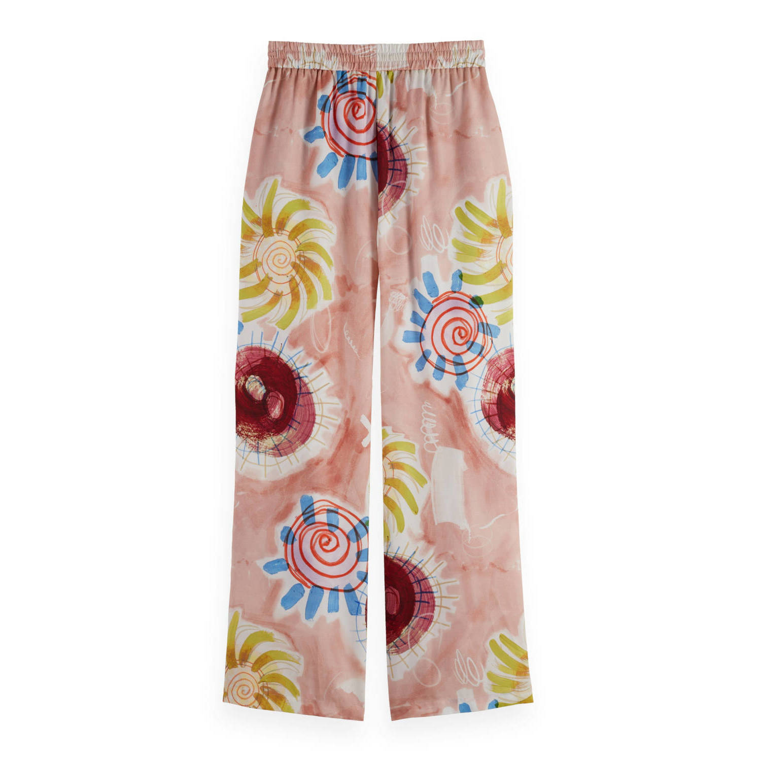 Scotch & Soda straight high waist casual broek multi
