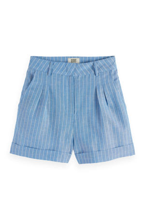 slim regular waist casual short blauw