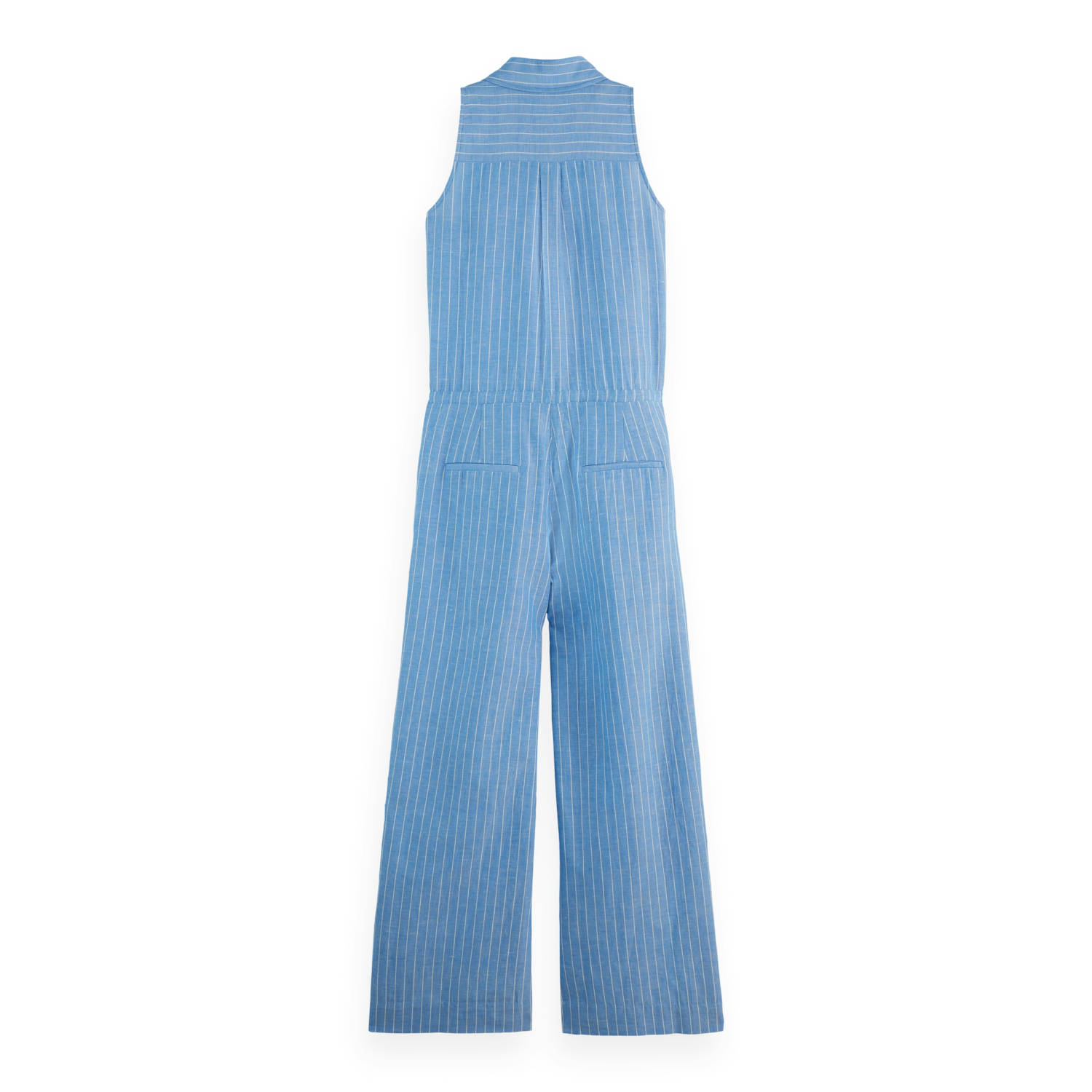 Scotch & Soda wide leg jumpsuit blauw