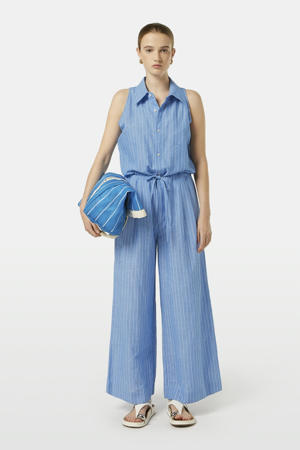 wide leg jumpsuit blauw