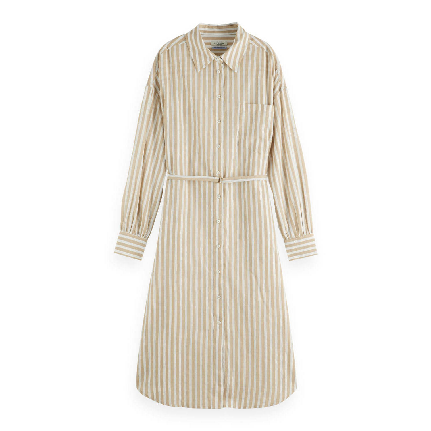 Scotch & Soda Midi-jurk met knoopsluiting
