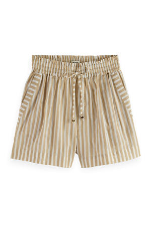 a-lijn high waist casual short beige