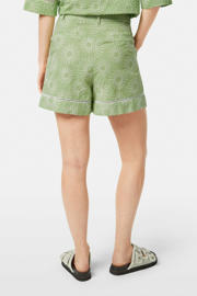 thumbnail: Scotch & Soda relaxed regular waist casual short lichtgroen broderie