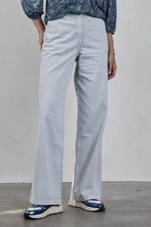 high waist wide leg jeans lichtblauw