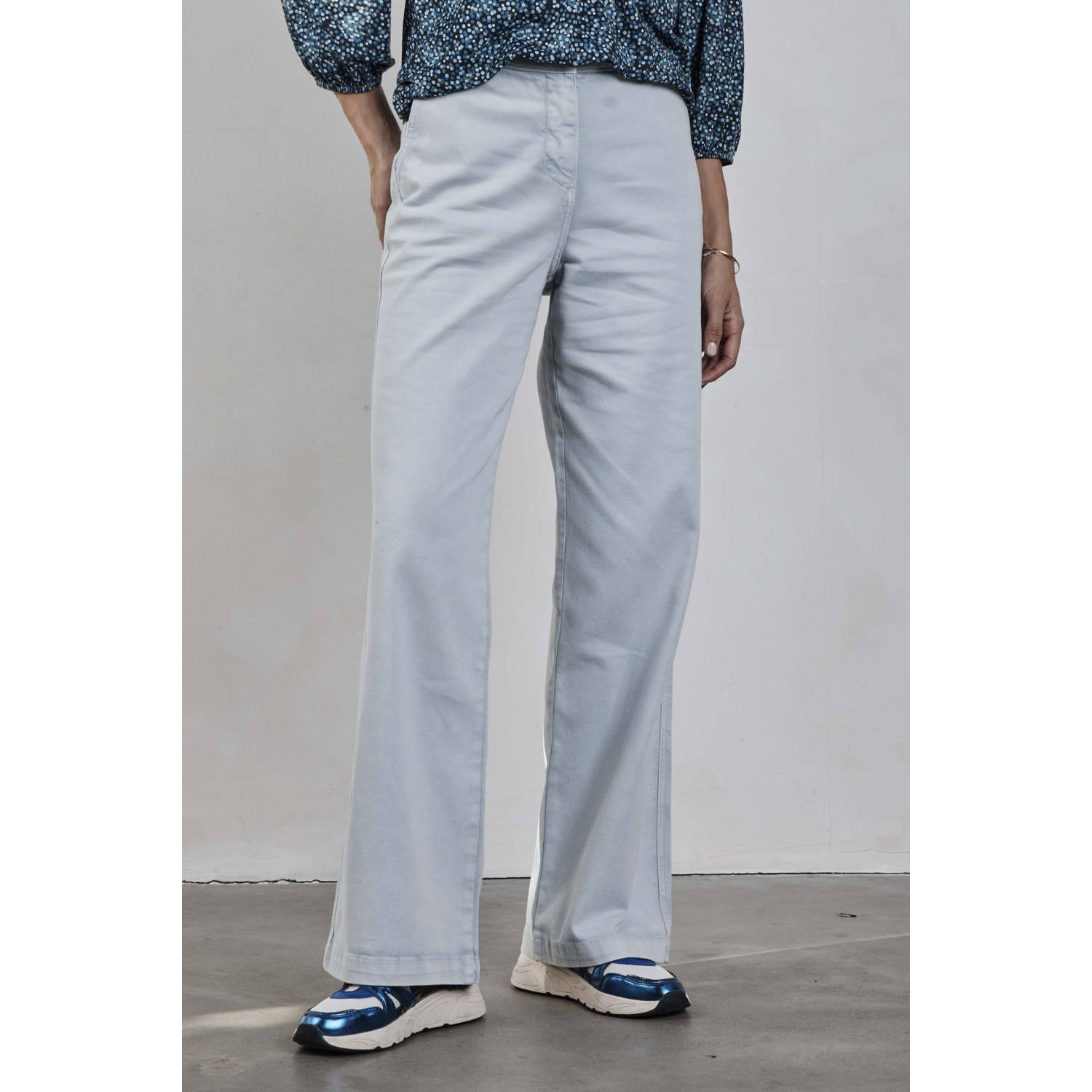 Didi high waist wide leg jeans lichtblauw