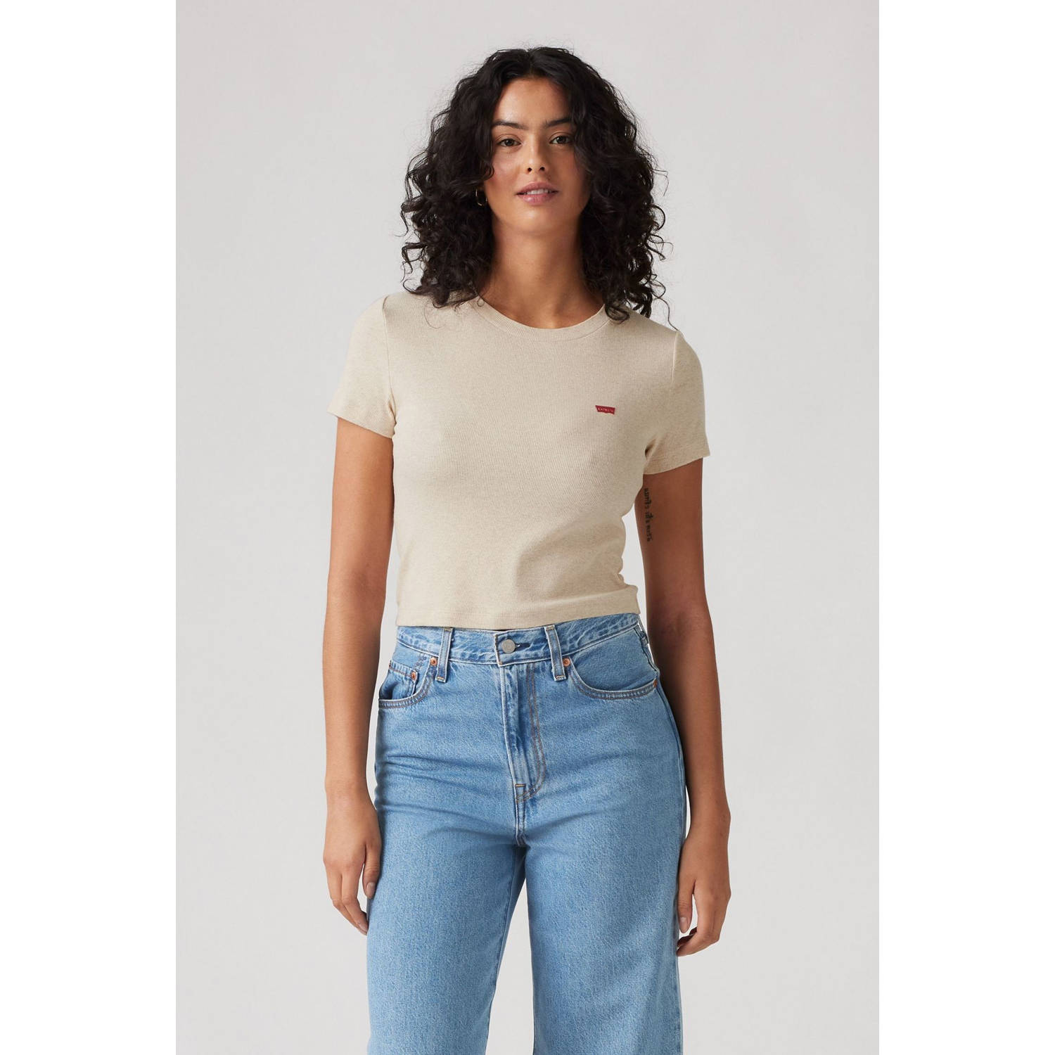 Levi's T-shirt met labelprint