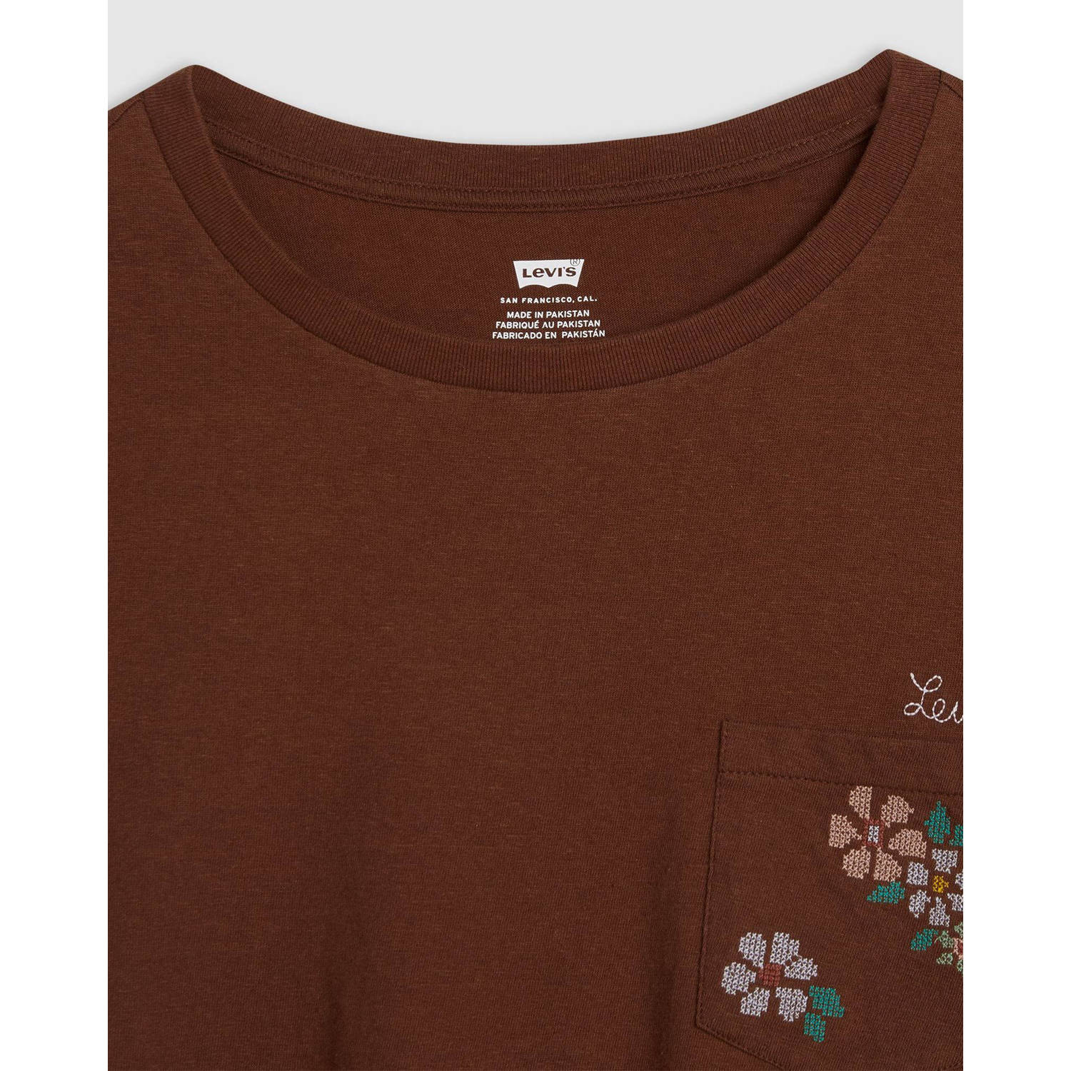 Levi's T-shirt bruin