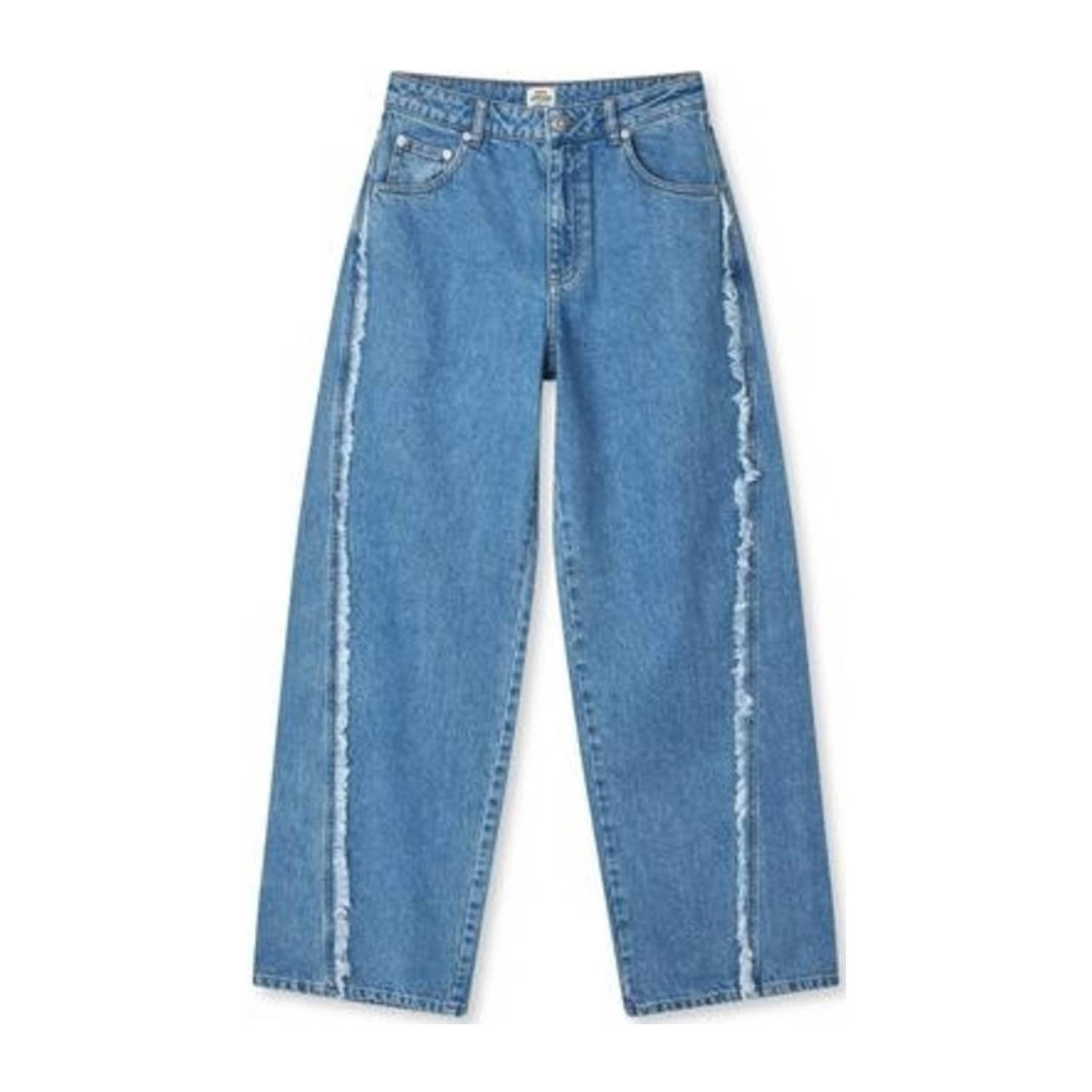 MADS NØRGAARD COPENHAGEN wide leg jeans medium blue denim