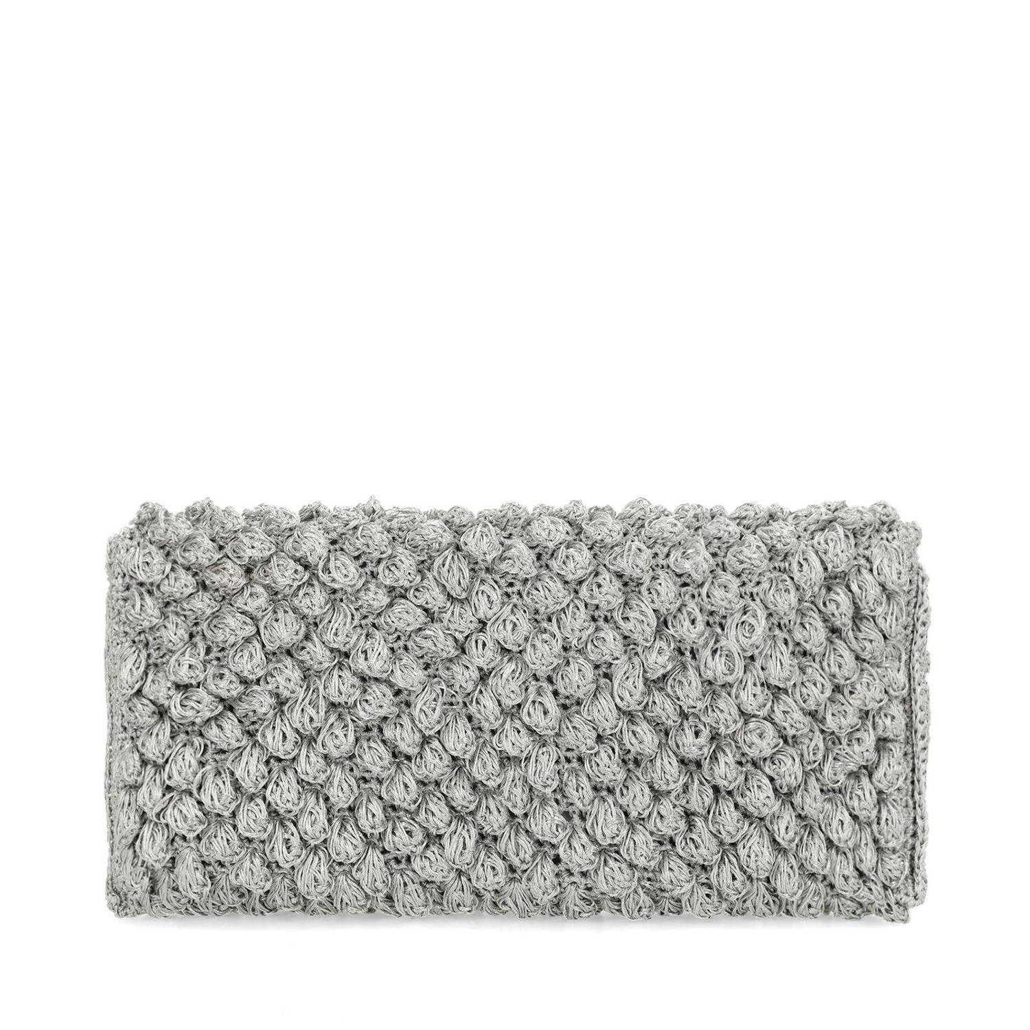 Manfield clutch zilverkleurig