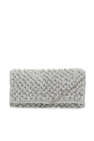  clutch zilverkleurig