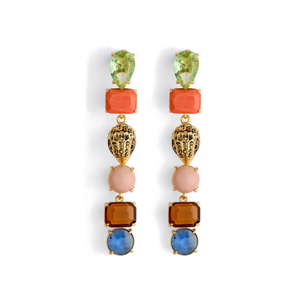 Kurt Geiger oorbellen Mixed Gem Linears multi