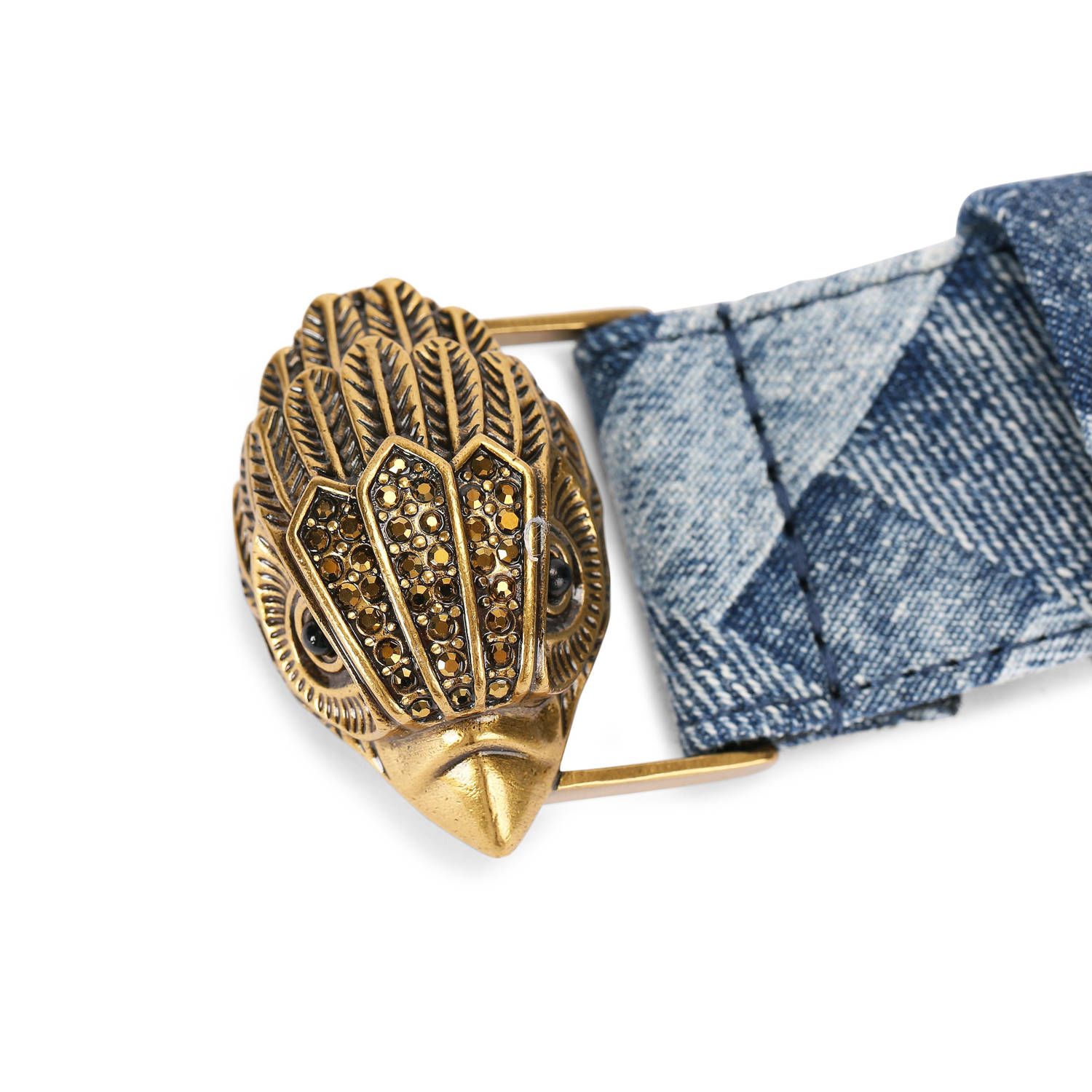 Kurt Geiger denim riem Kensington 38 blauw
