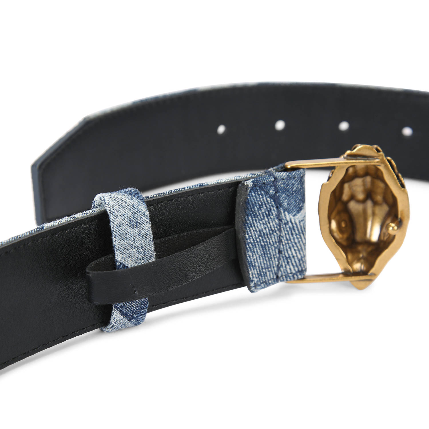 Kurt Geiger denim riem Kensington 38 blauw