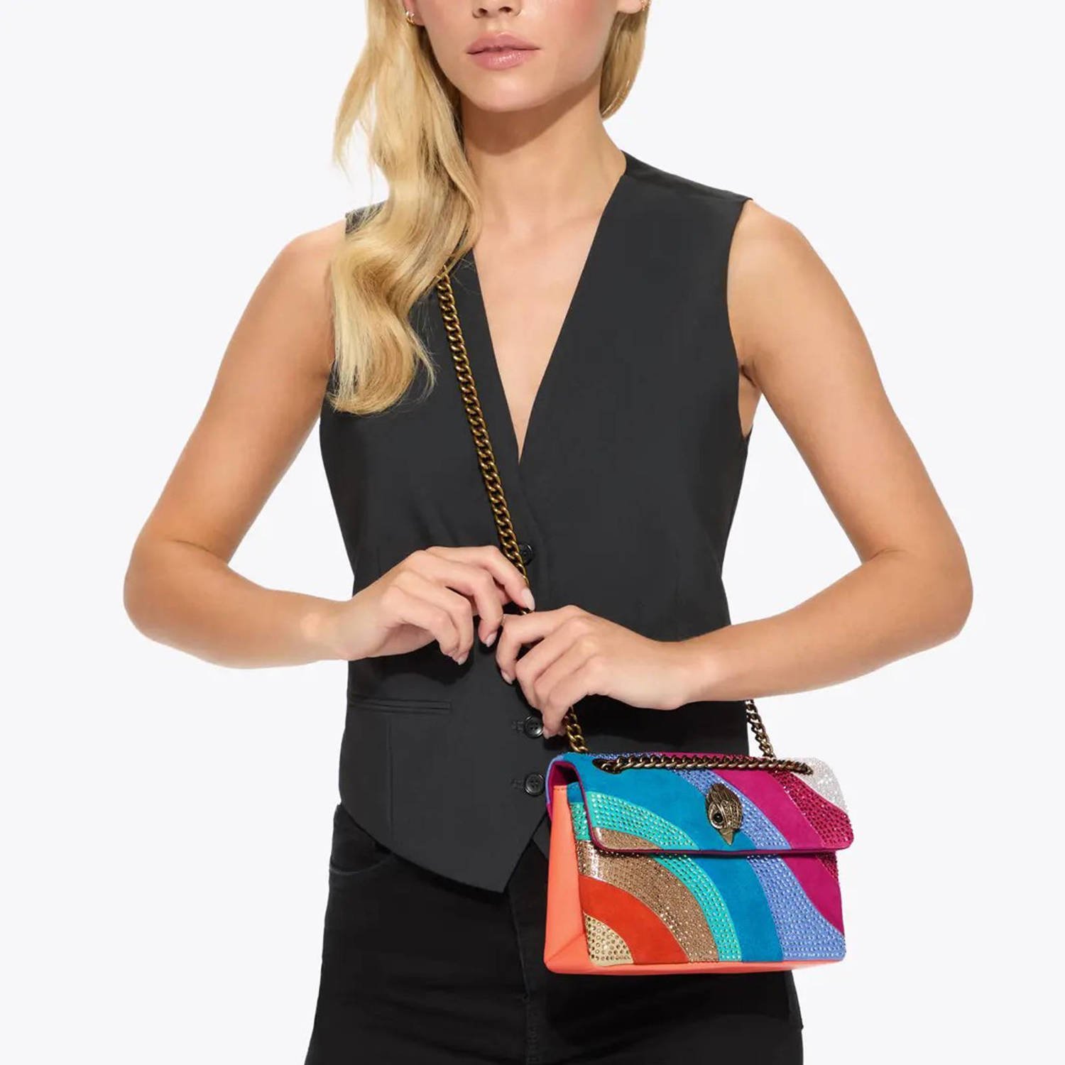 Kurt Geiger crossbody tas Mini Kensington multi