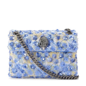  crossbody tas Mini Kensington met pailletten blauw