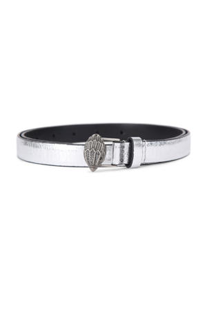 leren riem Eagle Belt zilverkleurig