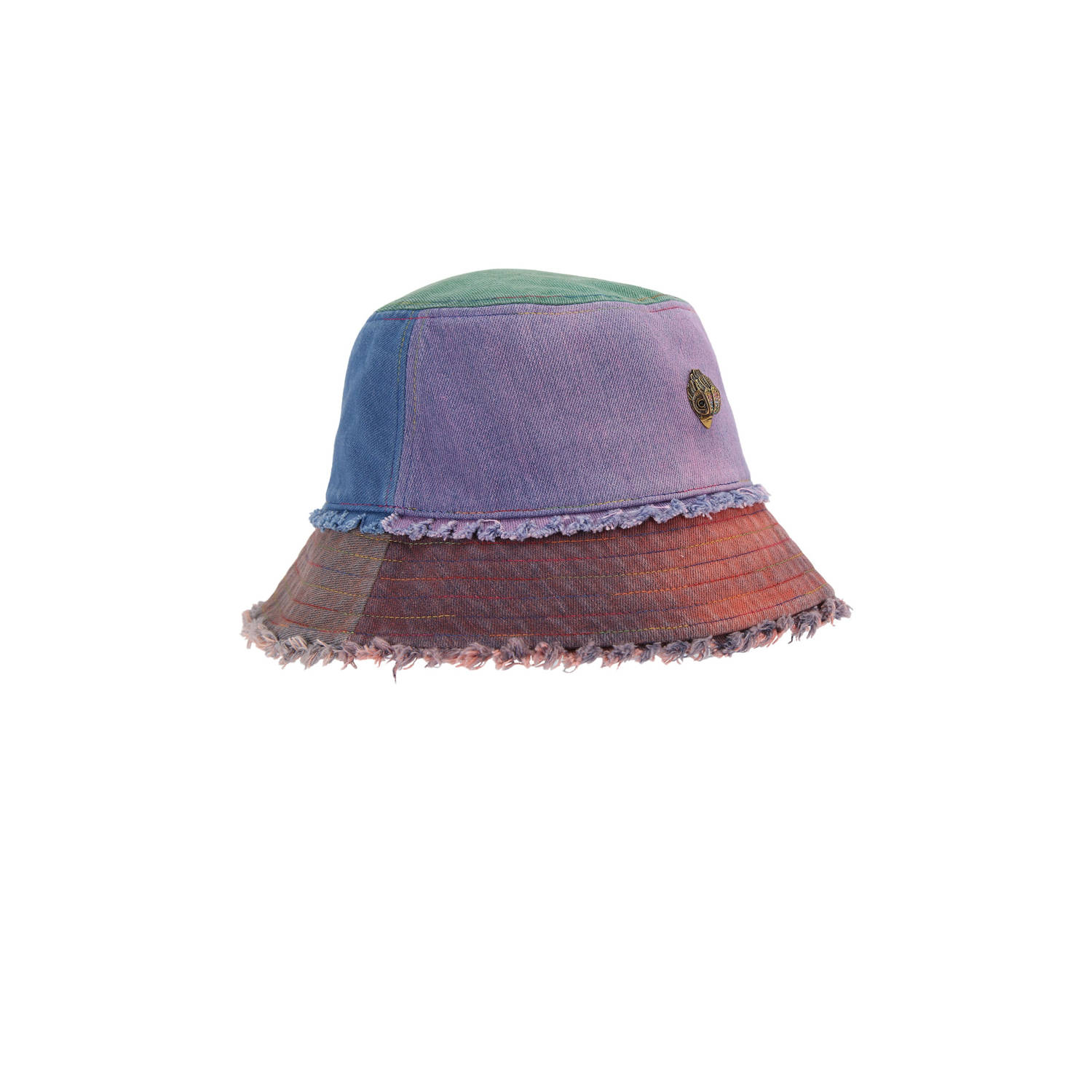 Kurt Geiger denim bucket hat Kensington multi
