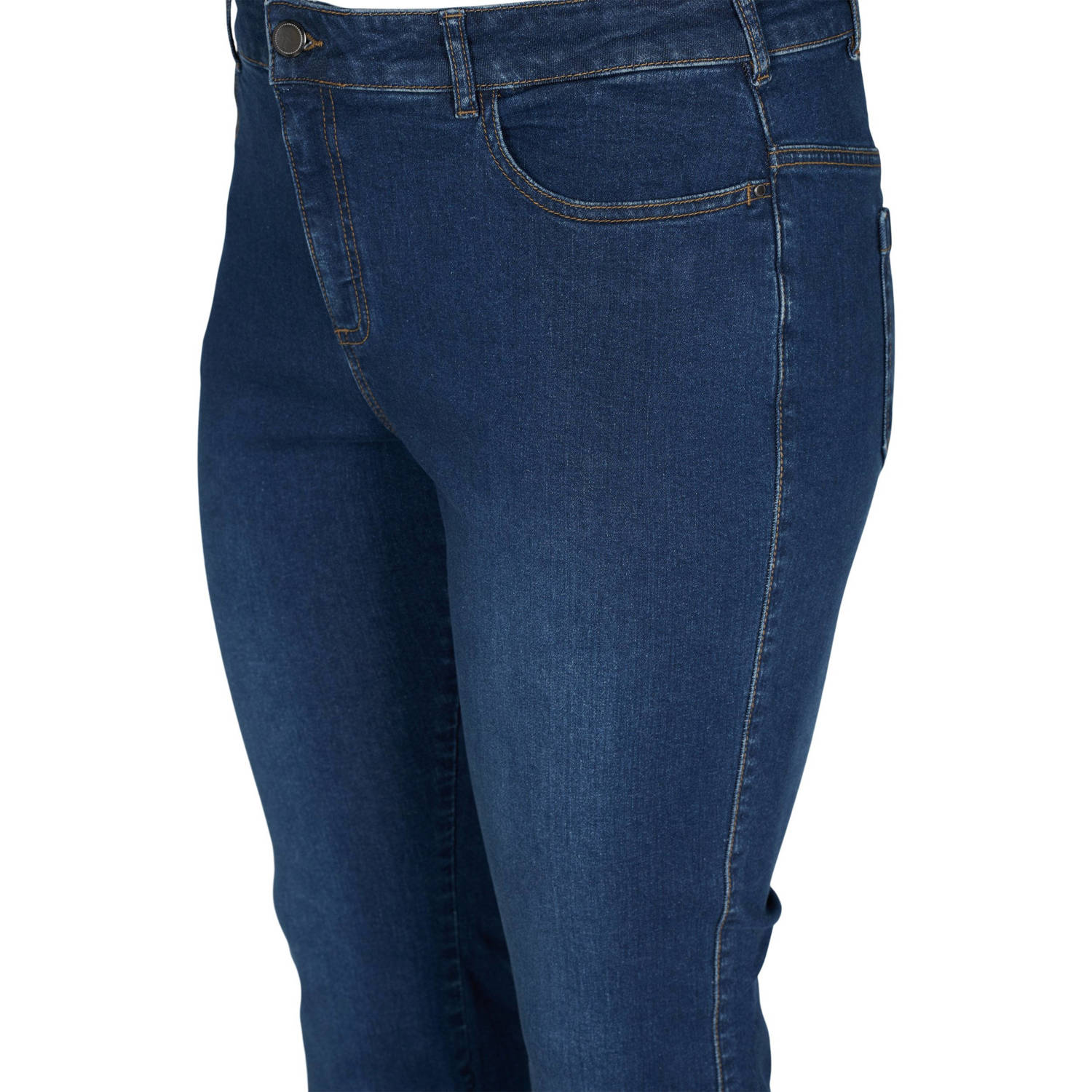 Zizzi high waist bootcut jeans dark blue denim