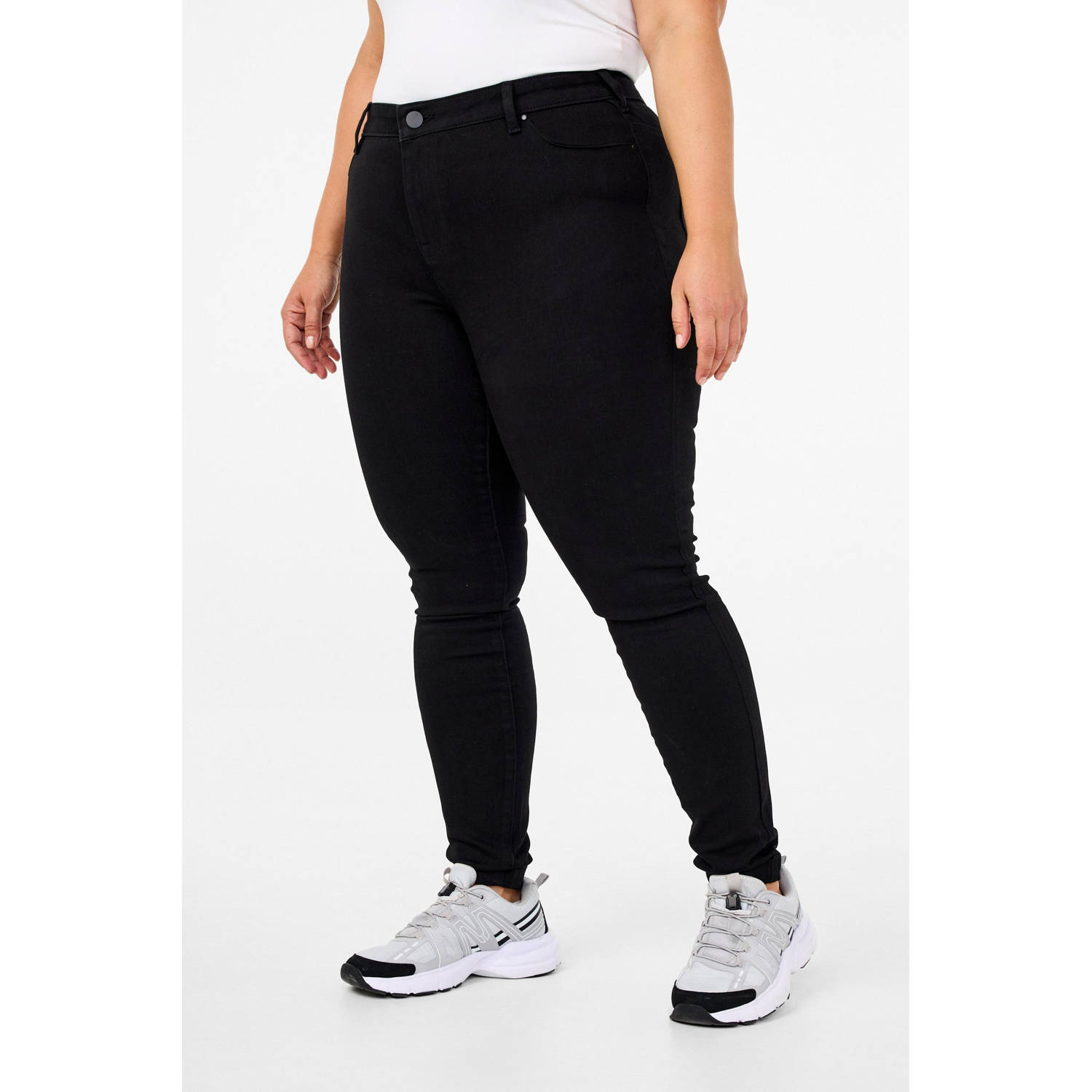 Zizzi skinny high waist broek zwart