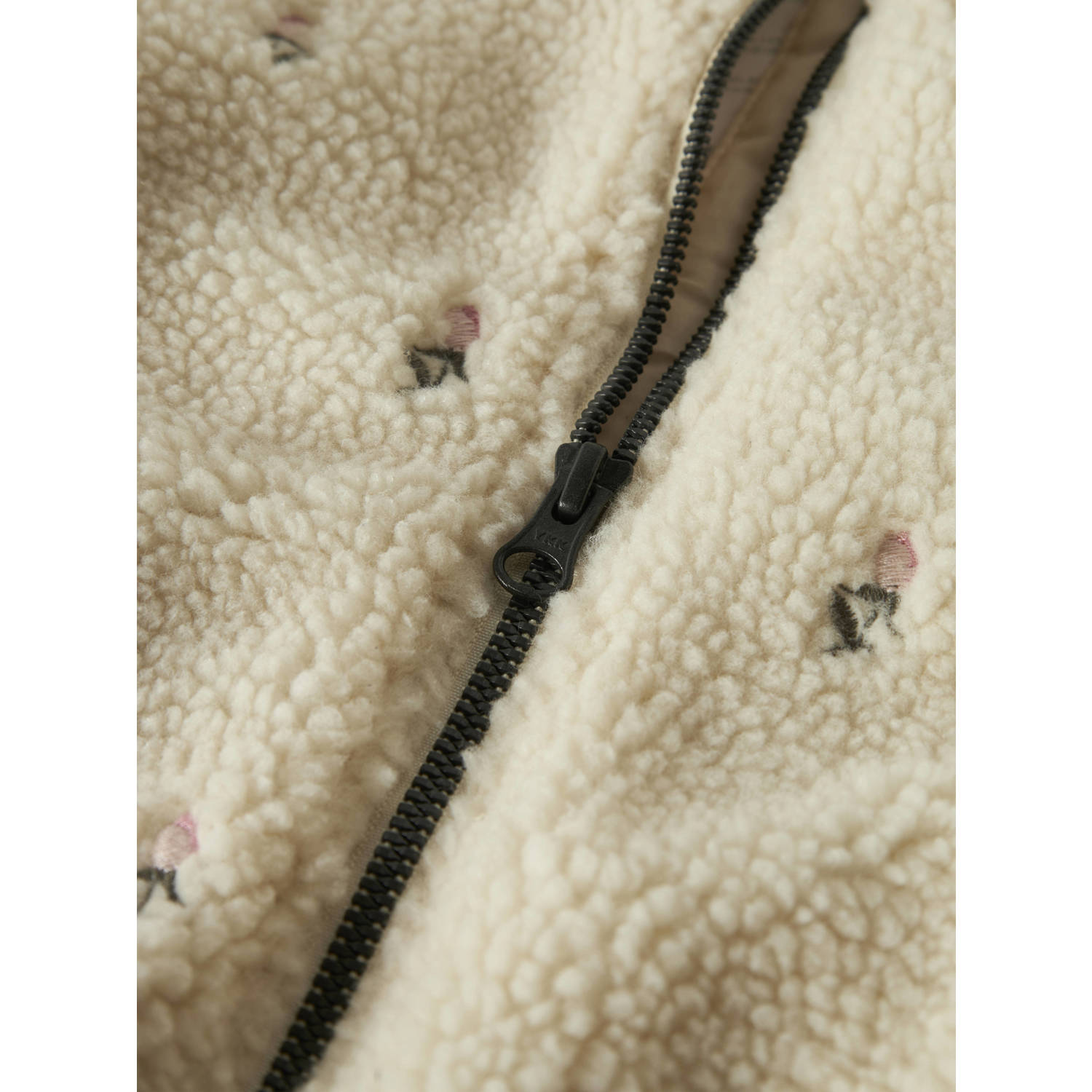 LIL' ATELIER MINI teddy jas ecru