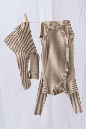 overslagromper beige/wit