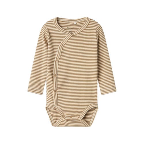 NAME IT BABY overslagromper beige/wit afbeelding