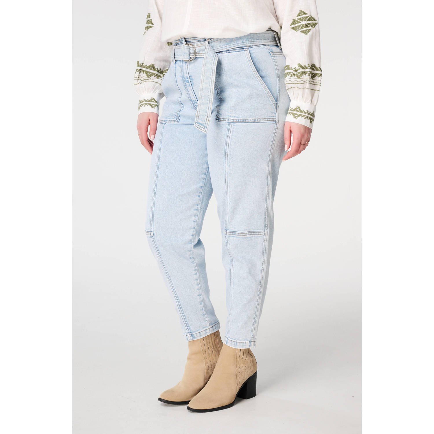MS Mode straight regular waist broek
