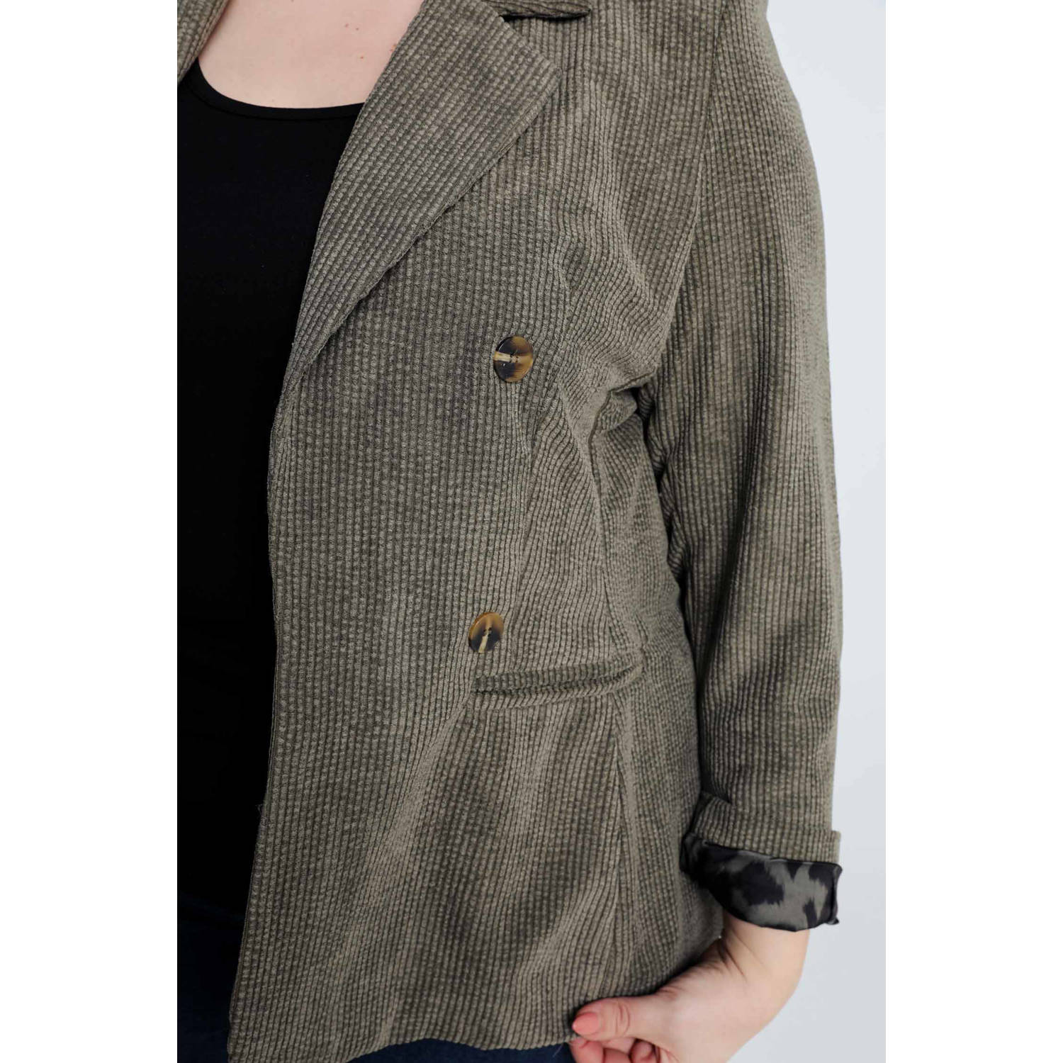 Paprika regular blazer kaki