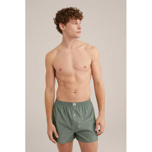 WE Fashion wijde boxershort groen afbeelding