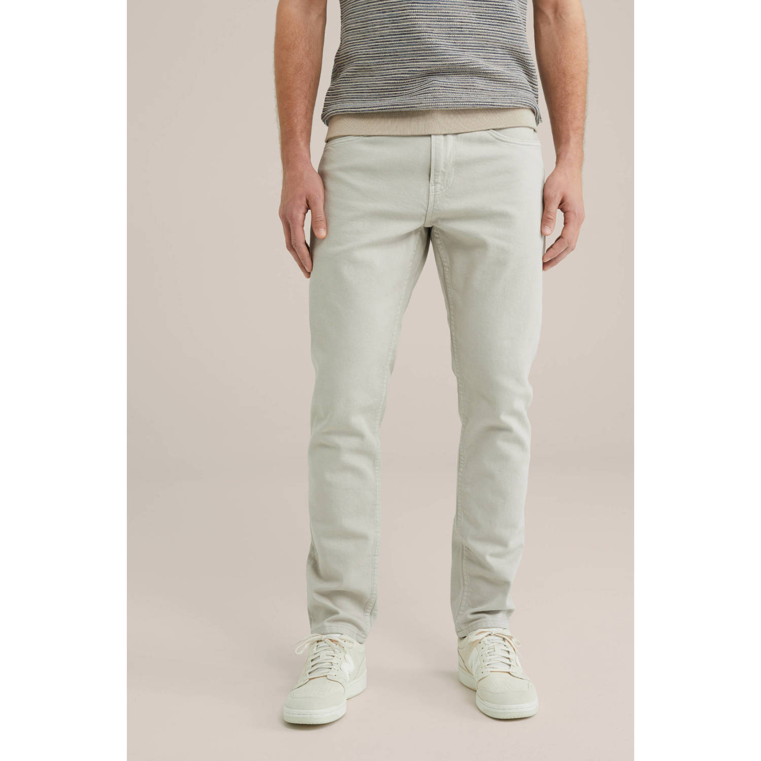 WE Fashion slim fit jeans linen