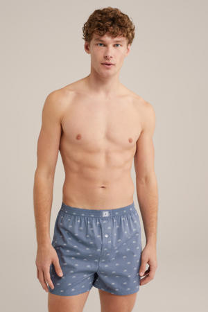 wijde boxershort blauw