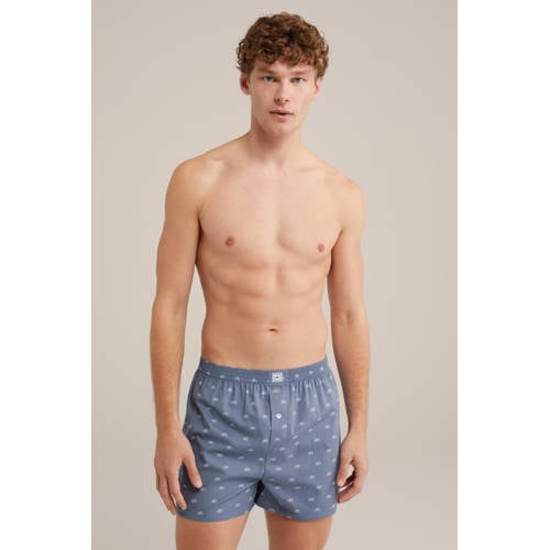 WE Fashion wijde boxershort blauw afbeelding