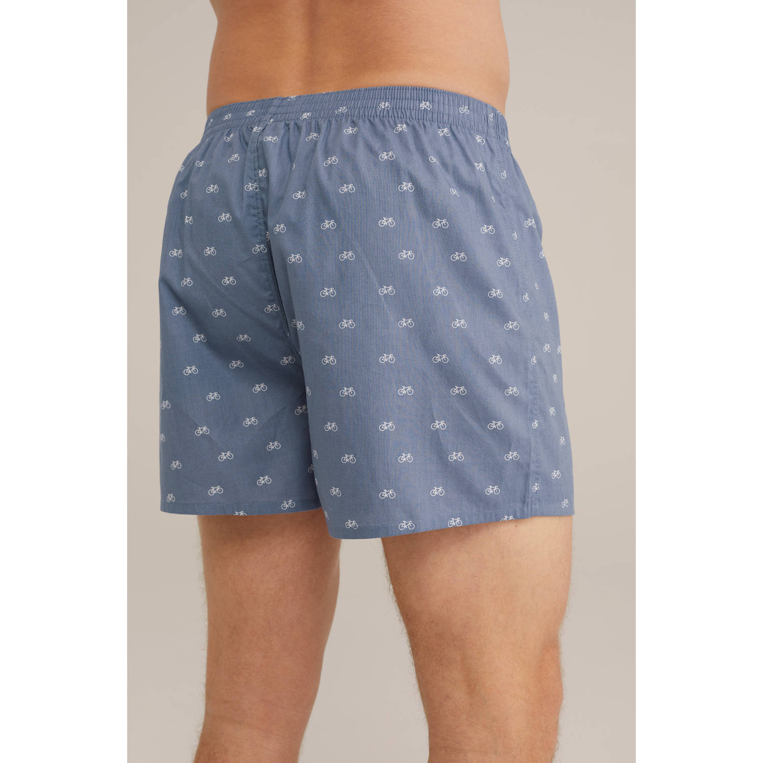 WE Fashion wijde boxershort blauw