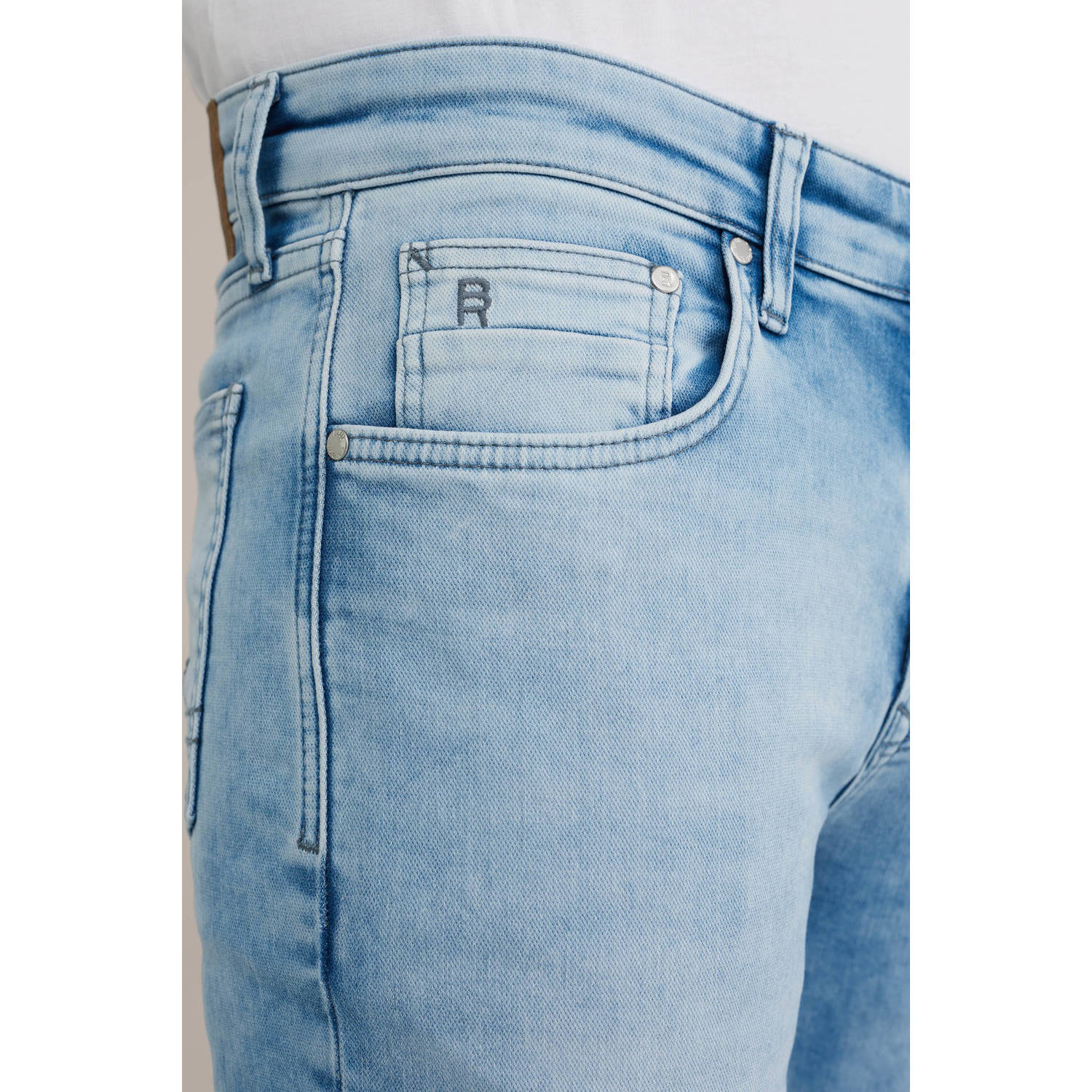 WE Fashion Blue Ridge slim fit jeans light blue denim