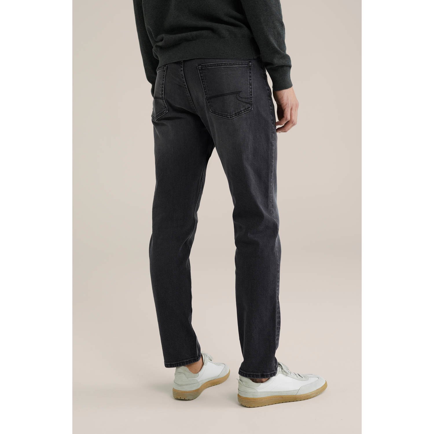 WE Fashion Blue Ridge slim fit jeans black denim