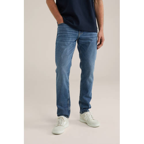 WE Fashion Blue Ridge slim fit jeans mid blue afbeelding