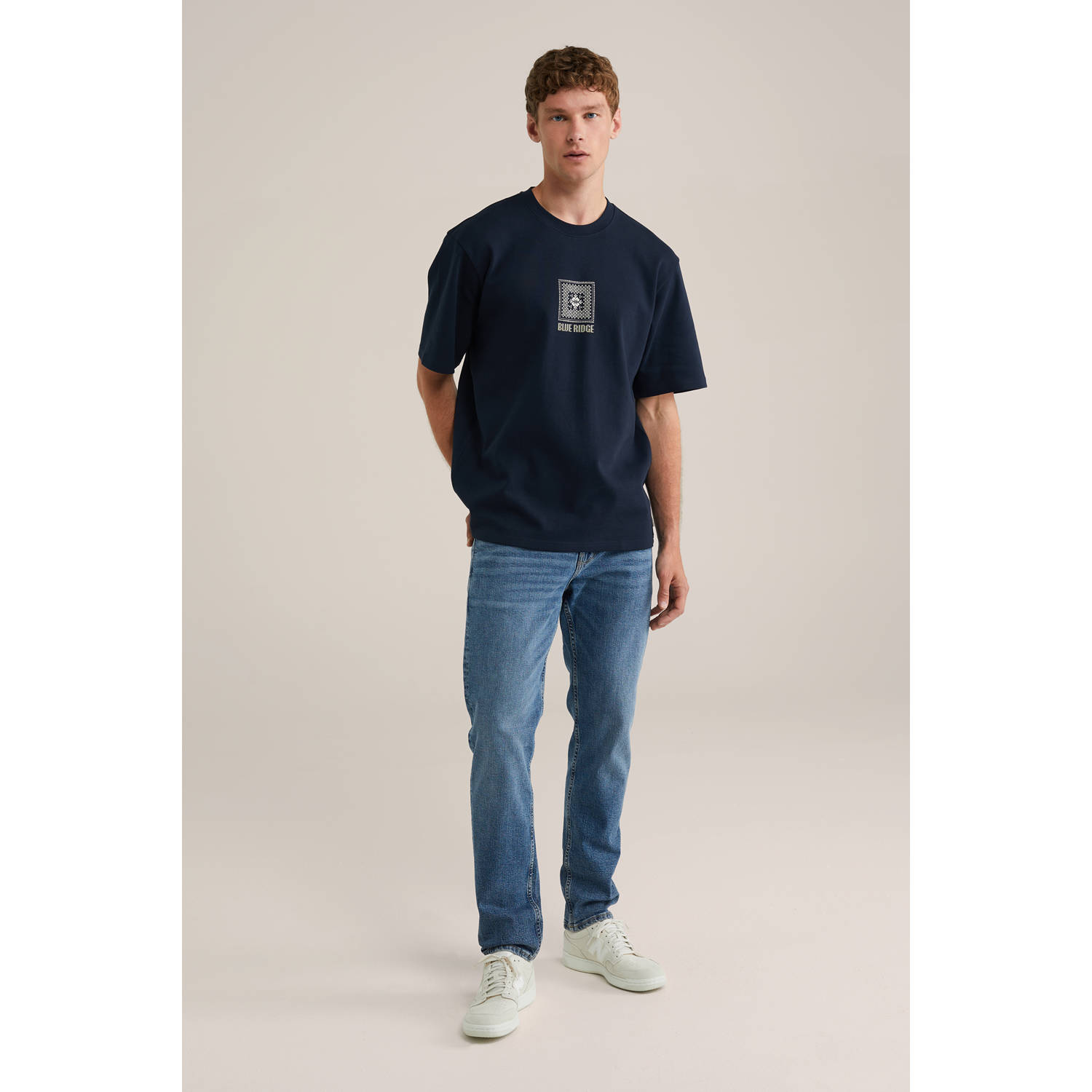 WE Fashion slim fit jeans mid blue