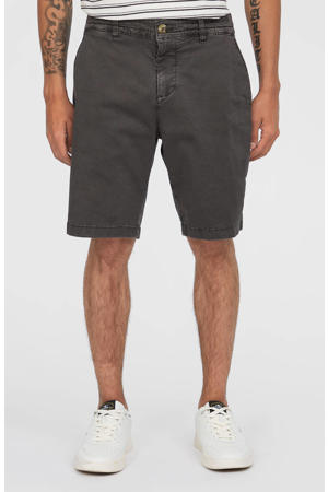 denim regular chino short antraciet