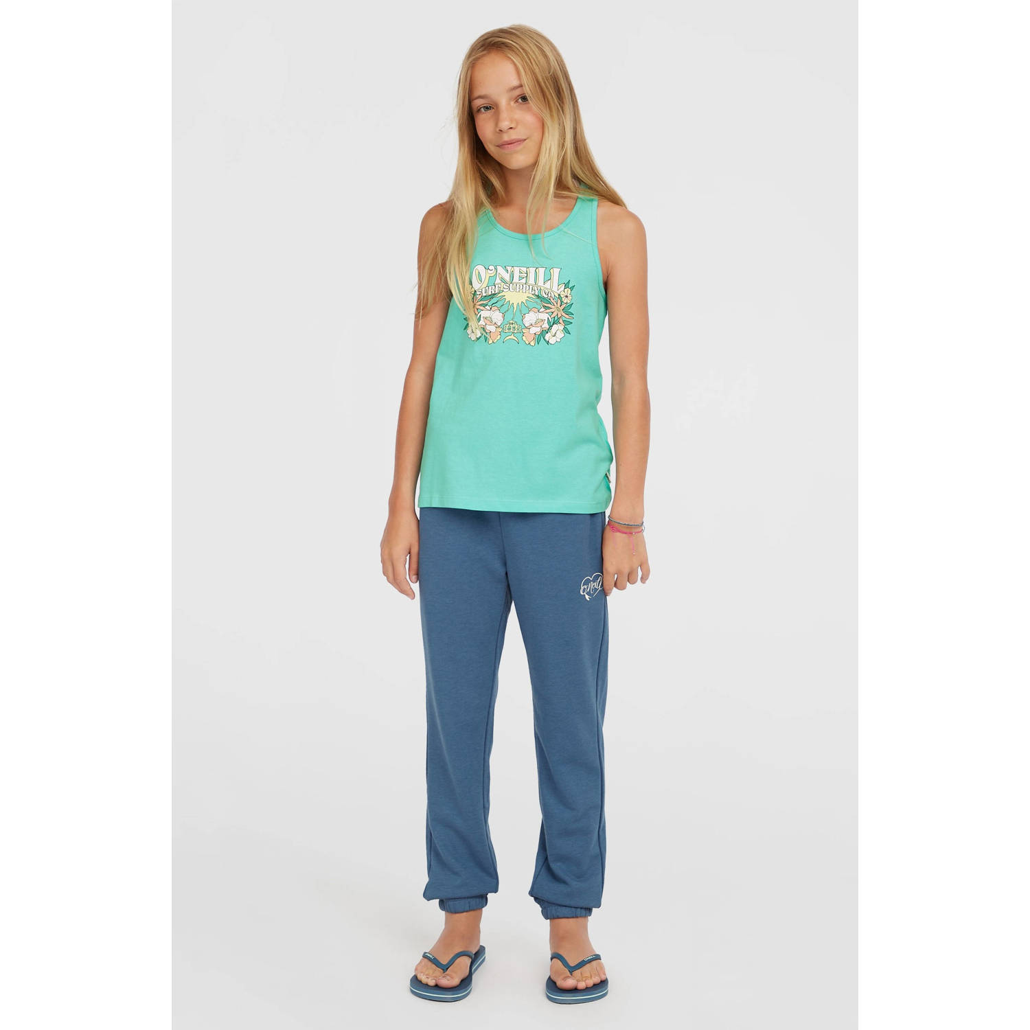 O'Neill mouwloze top turquoise