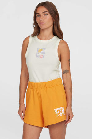 high waist sweatshort oker