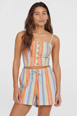 high waist casual short oranje