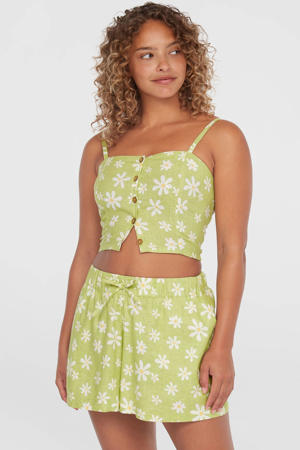 regular waist casual short lichtgroen