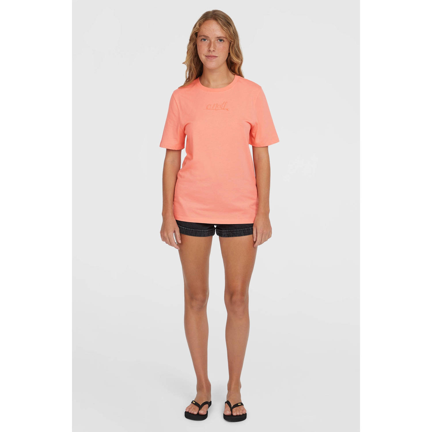 O'Neill slim high waist denim short grey denim