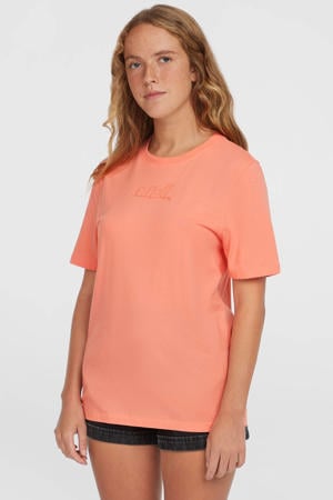 T-shirt koraalrood