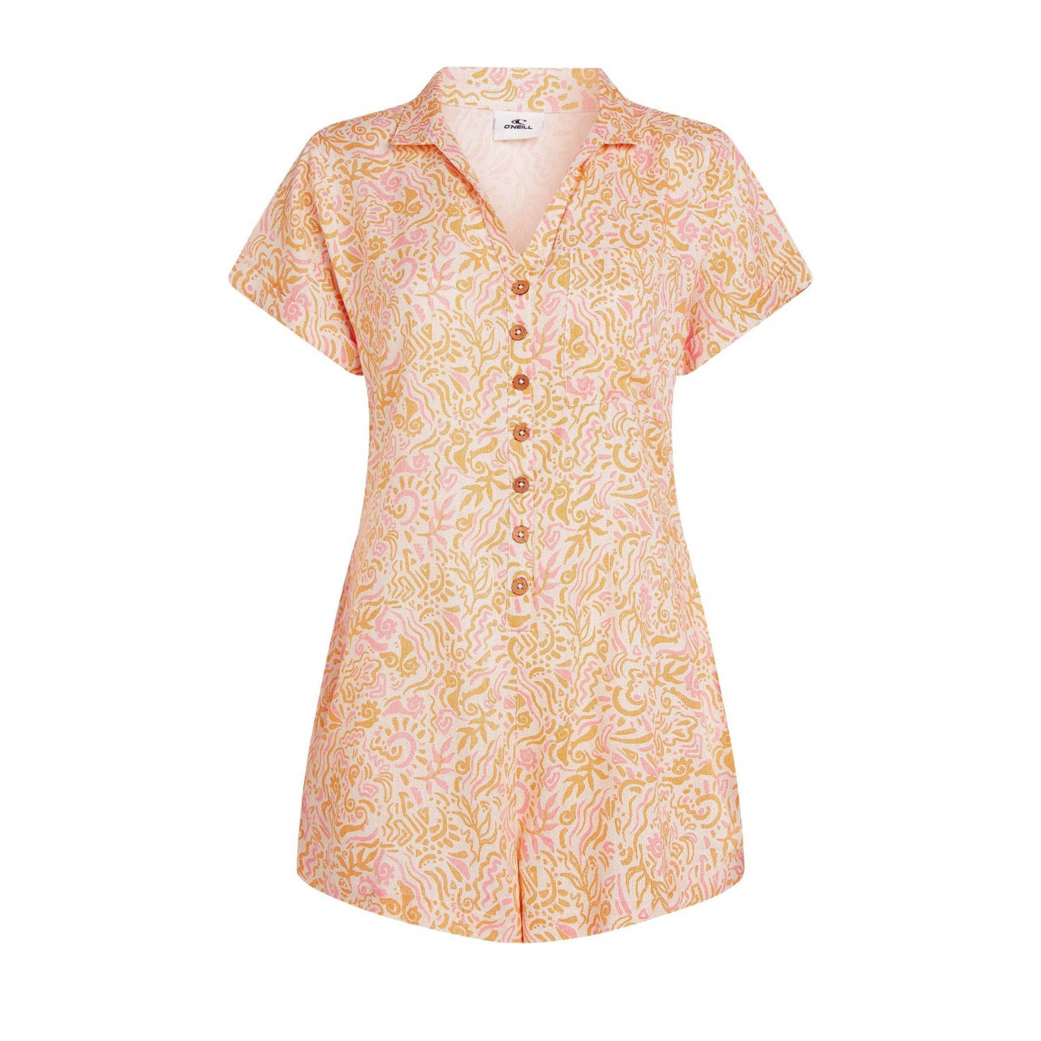 O'Neill playsuit ecru oranje