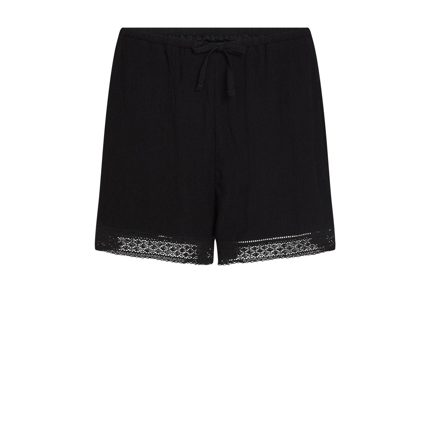 O'Neill regular high waist casual short zwart broderie