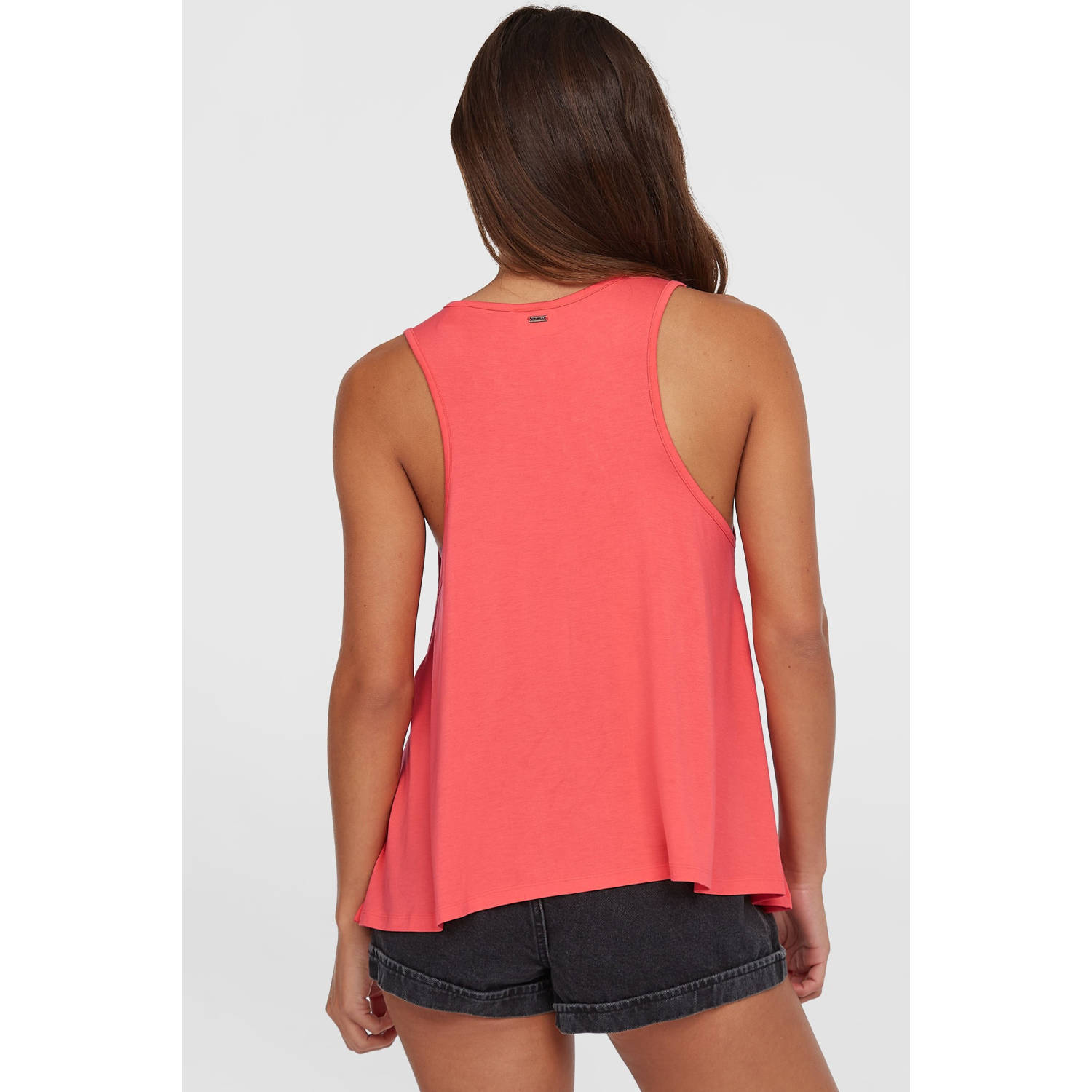 O'Neill mouwloze top koraalrood broderie