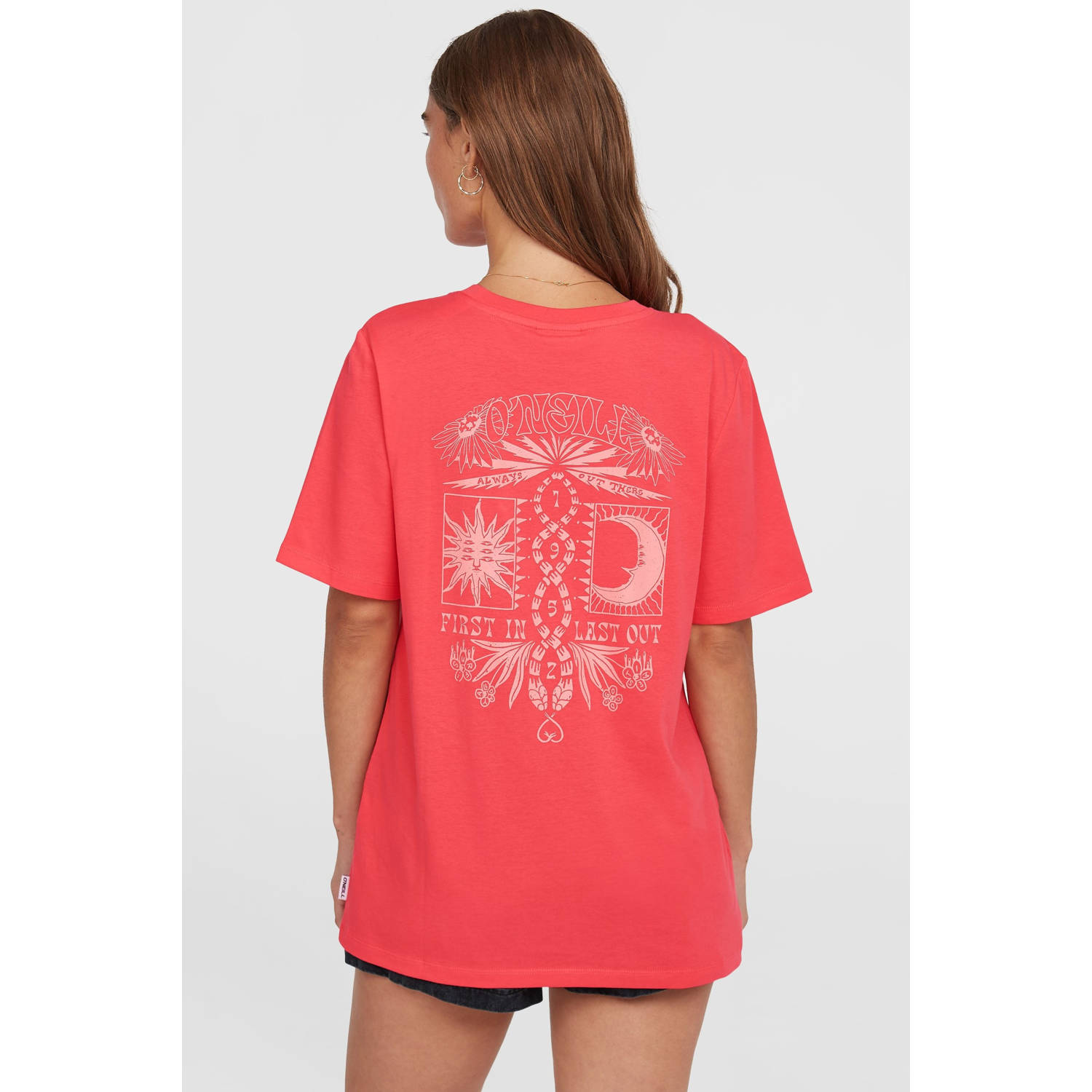 O'Neill T-shirt koraalrood